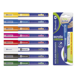 MARCADOR POESSA ACRILICO 8 COLORES SURTIDOS CAJA 24U 329317