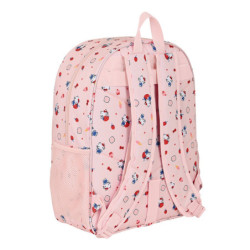 MOCHILA DE 33 CM ADAPT.CARRO HELLO KITTY "HAPPINESS GIRL" 612116180 42*33 SAFTA22