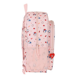 MOCHILA DE 33 CM ADAPT.CARRO HELLO KITTY "HAPPINESS GIRL" 612116180 42*33 SAFTA22