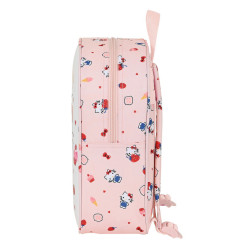 MOCHILA GUARDERIA ADAPT.CARRO HELLO KITTY "HAPPINESS GIRL" 612116232 27*22 SAFTA22