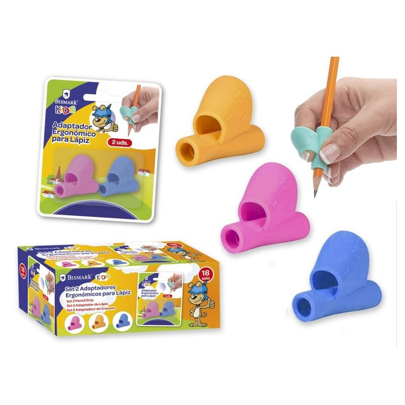 ADAPTADOR PARA LAPIZ ERGONOMICO DE APRENDIZAJE PTE 2U BISMARK KIDS POESSA 328428