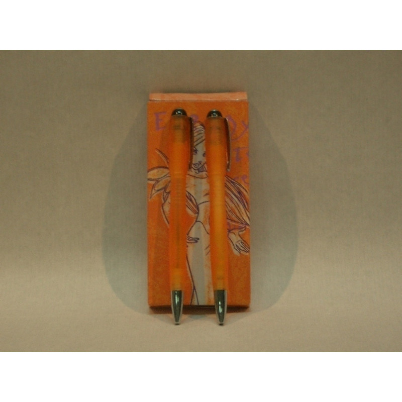 BOLIGRAFO Y PORTAMINAS ASTRO AUT. WITCH NARANJA CAJA REGALO WIT1012 ^