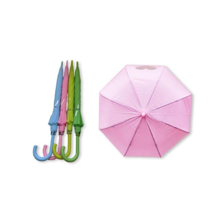 PARAGUAS AUTOMATICO PASTEL VENTANA CORAZON JUNIOR 330868