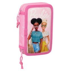 PLUMIER DOBLE PQÑO 28 PCS BARBIE "GIRL" SAFTA23 ENERO 412310854