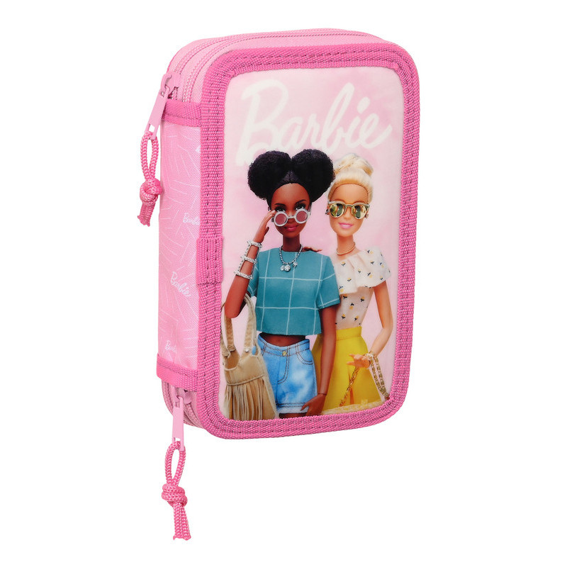 PLUMIER DOBLE PQÑO 28 PCS BARBIE "GIRL" SAFTA23 ENERO 412310854