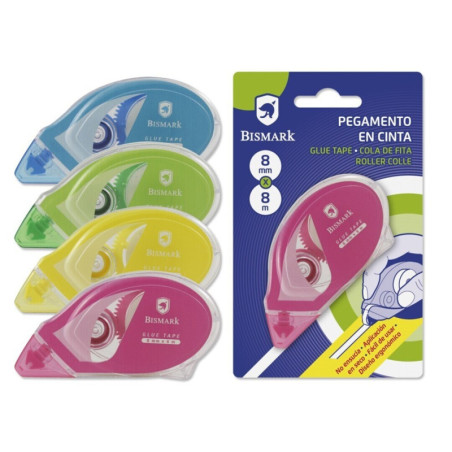 PEGAMENTO MAQUINA BISMARK PERMANENTE 8MM*8M 330379 POESSA C/12U