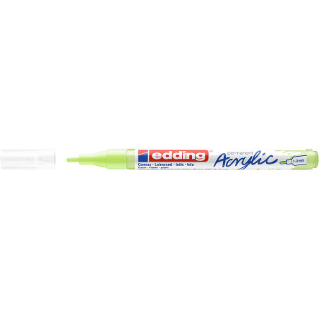 MARCADOR EDDING N.º 5300 ACRILICO 1-2 MM VERDE PASTEL COLOR 917 UNIDAD