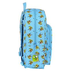 MOCHILA DE 33 CM ADAPT.CARRO BOB ESPONJA "POSITIVE VIBES" 612191180 42*33 SAFTA22