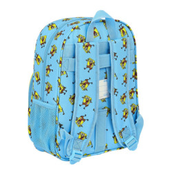 MOCHILA INFANTIL ADAPT.CARRO BOLSILLO 3D BOB ESPONJA "POSITIVE VIBES" 612191185 34*26 SAFTA22