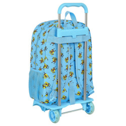 MOCHILA 180+CARRO 905 BOB ESPONJA "POSITIVE VIBES" 612191313 42*33 SAFTA22