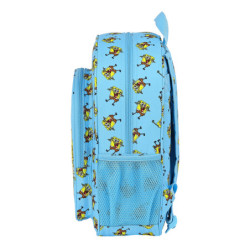 MOCHILA JUNIOR ADAPT.CARRO BOB ESPONJA "POSITIVE VIBES" 612191640 38*32 SAFTA22