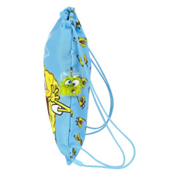 SACO PLANO JUNIOR BOB ESPONJA "POSITIVE VIBES" 612191855 34*26 SAFTA22