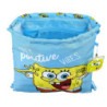 SACO PLANO JUNIOR BOB ESPONJA "POSITIVE VIBES" 612191855 34*26 SAFTA22