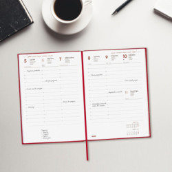 AGENDA PORTO Y10 SVV 2026 ROJO+ FINOCAM26 623513026 145 X 12 X 210 MM