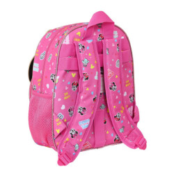 MOCHILA INFANTIL ADAPTABLE MINNIE MOUSE "LUCKY" 612212609 34*28 SAFTA22