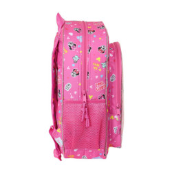 MOCHILA JUNIOR ADAPTABLE MINNIE MOUSE "LUCKY" 612212640 38*32 SAFTA22