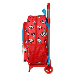 MOCHILA 180+CARRO 905 MICKEY MOUSE "HAPPY SMILES" 612214313 42*33 SAFTA22