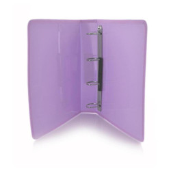 CARPETA 4A 40 OFFICEBOX PP BORDE TELA PASTEL MORADO UNIDAD 44005MB