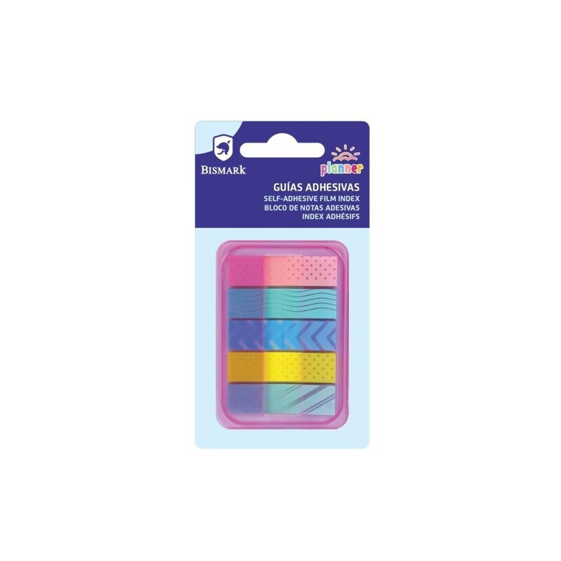 BLOC NOTAS ADHESIVO PESTAÑA ESCRIBIBLE DECORADO 5*30 POESSA 331944 UNIDAD