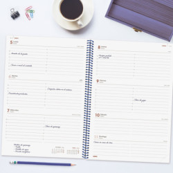 AGENDA YEAR E40 SVH 2026 AZUL+ FINOCAM26 741461026 217 X 14 X 297 MM