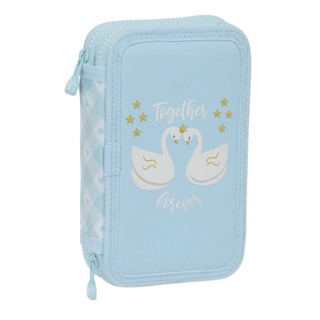 PLUMIER DOBLE PQÑO 28 PCS GLOWLAB "CISNES" 412313854 SAFTA24