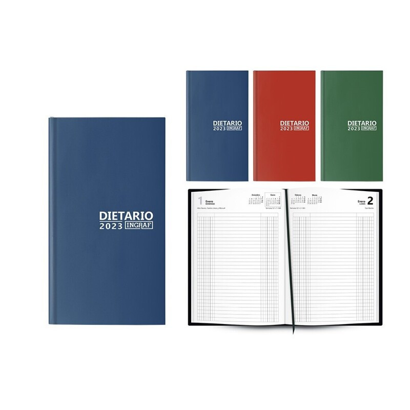 DIETARIO ANUAL 2023 POESSA23 D/P TAMAÑO 8º COLORES SURTIDOS 353407