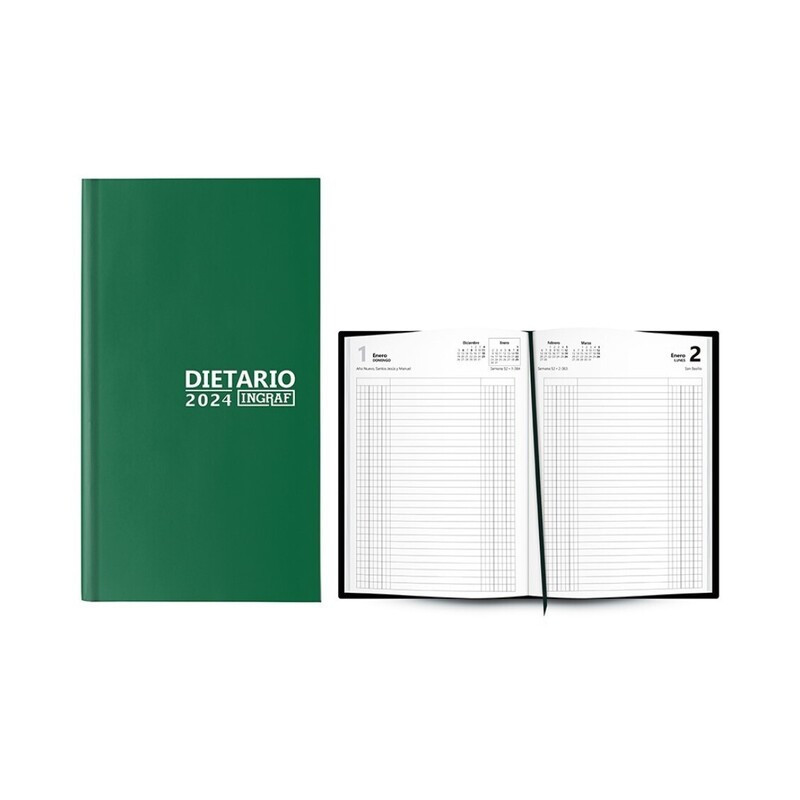 DIETARIO ANUAL 2024 POESSA24 D/P TAMAÑO 8º COLORES SURTIDOS 354407