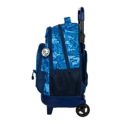 MOCHILA GDE C/RUEDAS COMPACT EXTRAIBLE EL NIÑO "BLUE BAY" 612232918 45*33 SAFTA22