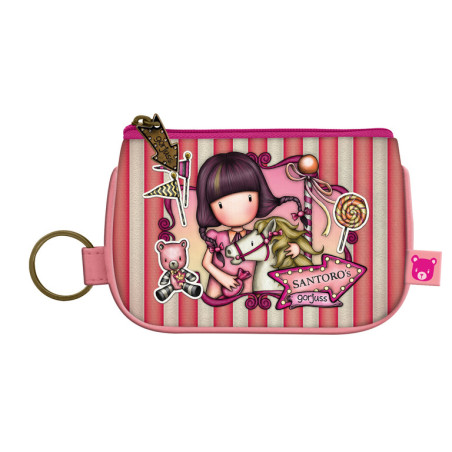 MONEDERO LLAVERO CON CREMALLERA GORJUSS™ FAIRGROUND "CAROUSEL" SAFTA23 ENERO 1044GJ09