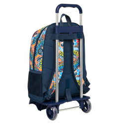 MOCHILA 522+CARRO 905 HOT WHEELS "CHALLENGE" 612238313 42*32 SAFTA22