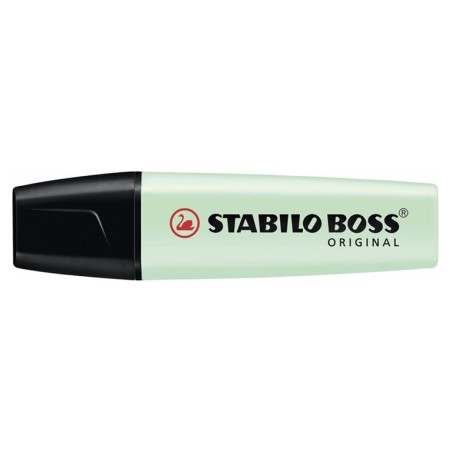 MARCD.FLUOR STABILO BOSS PASTEL PIZCA DE MENTA C/10U 70/116