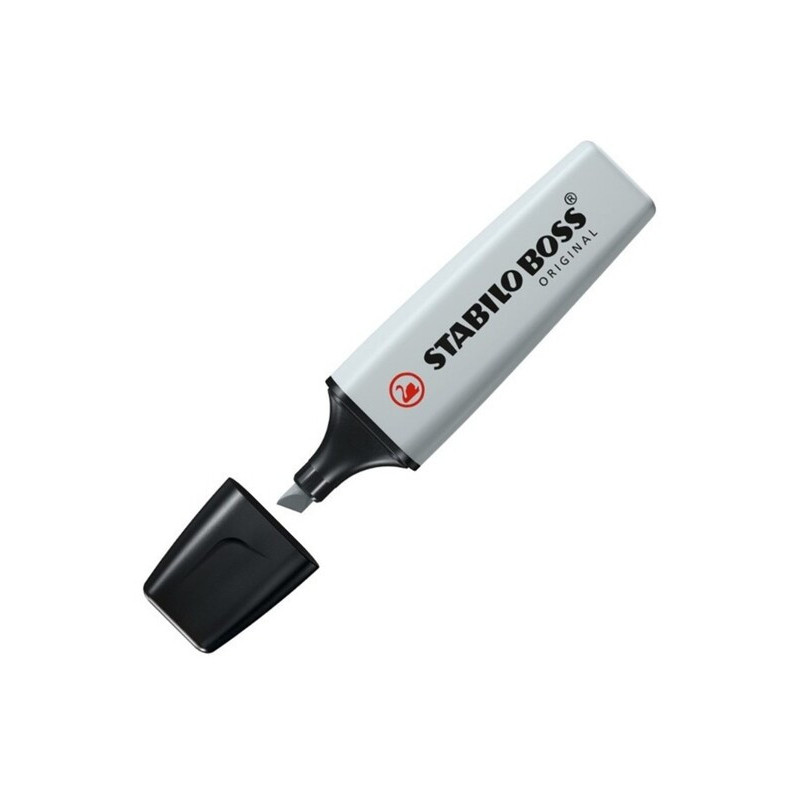 MARCD.FLUOR STABILO BOSS PASTEL GRIS POLVORIENTO C/10U 70/194