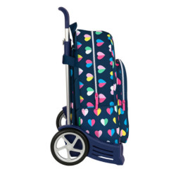 MOCHILA 876+CARRO EVOLUTION BENETTON "CORAZONES" 612250860 46*30 SAFTA22