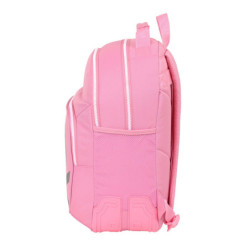 MOCHILA DOBLE ADAPTABLE BENETTON "FLAMINGO PINK" 612252773 42*32 SAFTA22