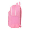 MOCHILA DOBLE ADAPTABLE BENETTON "FLAMINGO PINK" 612252773 42*32 SAFTA22