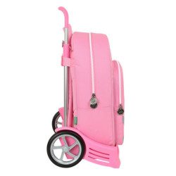 MOCHILA 876+CARRO EVOLUTION BENETTON "FLAMINGO PINK" 612252860 46*30 SAFTA22