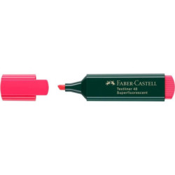 MARCD.FLUOR FABER-CASTELL TEXTLINER 48 ROJO C/10U