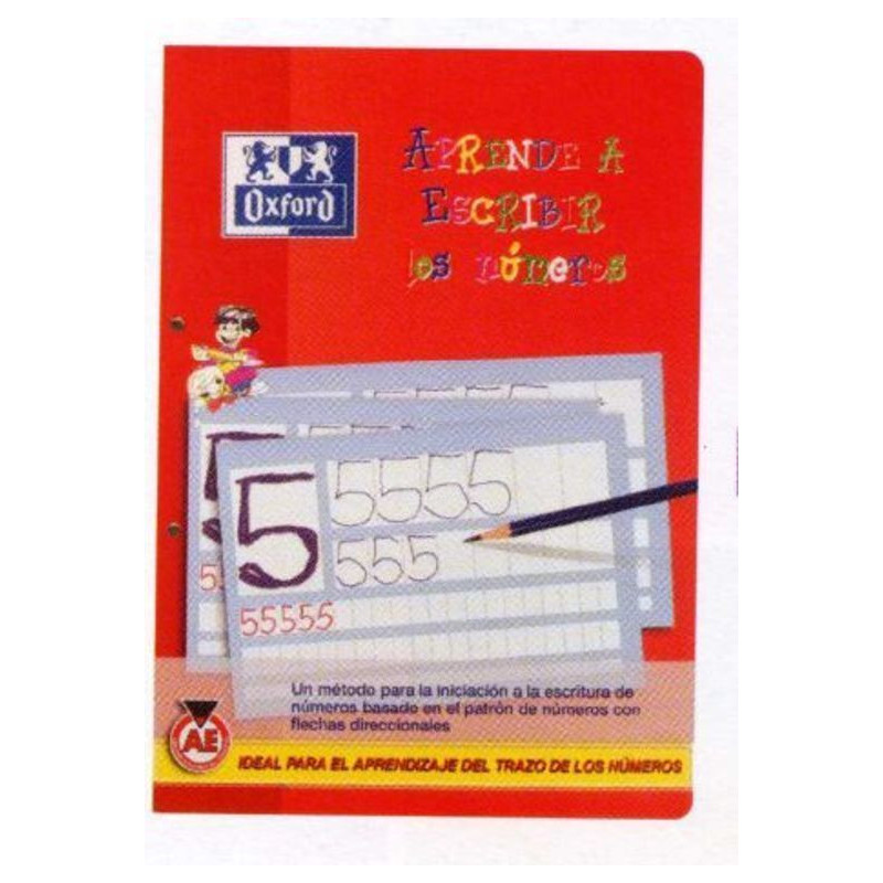 LIBRETA ENRI OXFORD SCHOOL A-4 APRENDE LOS NUMEROS 18H 10000026 ^