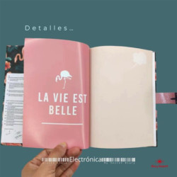 DIARIO CON CLAVE LA VIE EN ROSE FLAMENCO ALEX BOG JC-1001