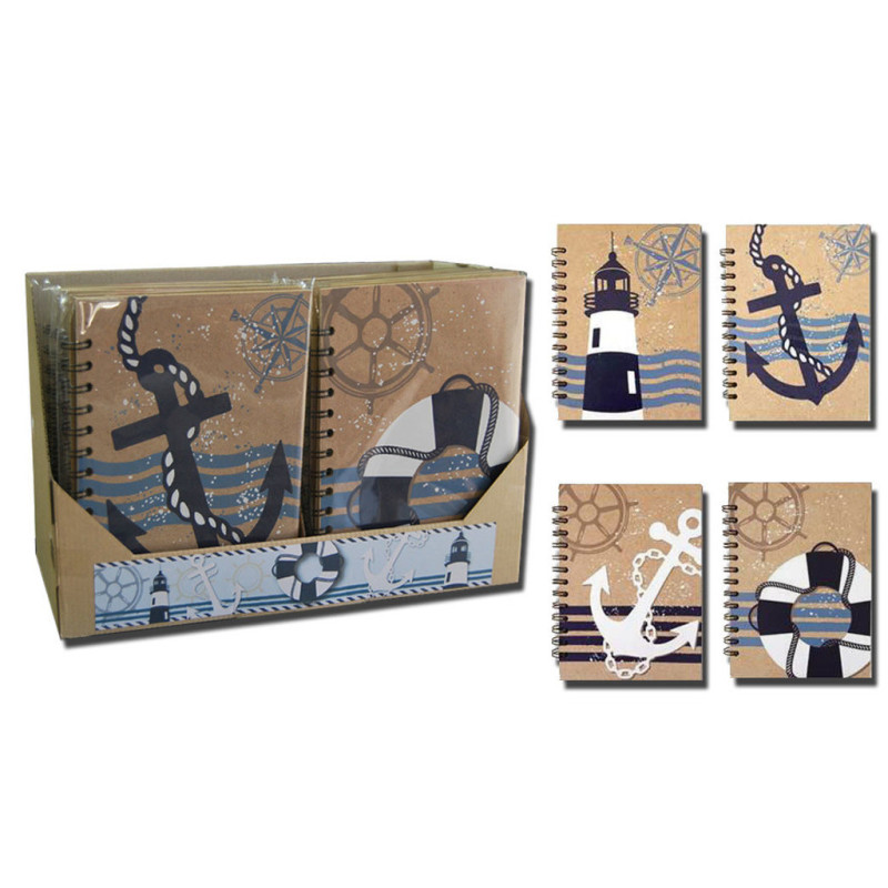 CUADERNO DEC HZTAL 205*145 MAR 6MOD SURTIDOS RUSTICO 0324 FORCEL (16)