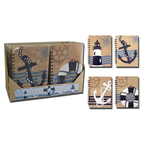 CUADERNO DEC HZTAL 205*145 MAR 6MOD SURTIDOS RUSTICO 0324 FORCEL (16)