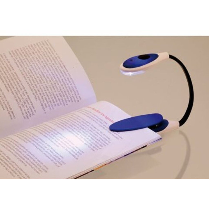 LAMPARA LECTURA C/PINZA PARA LIBRO MANIFOL COLORES SURTIDOS LA3585