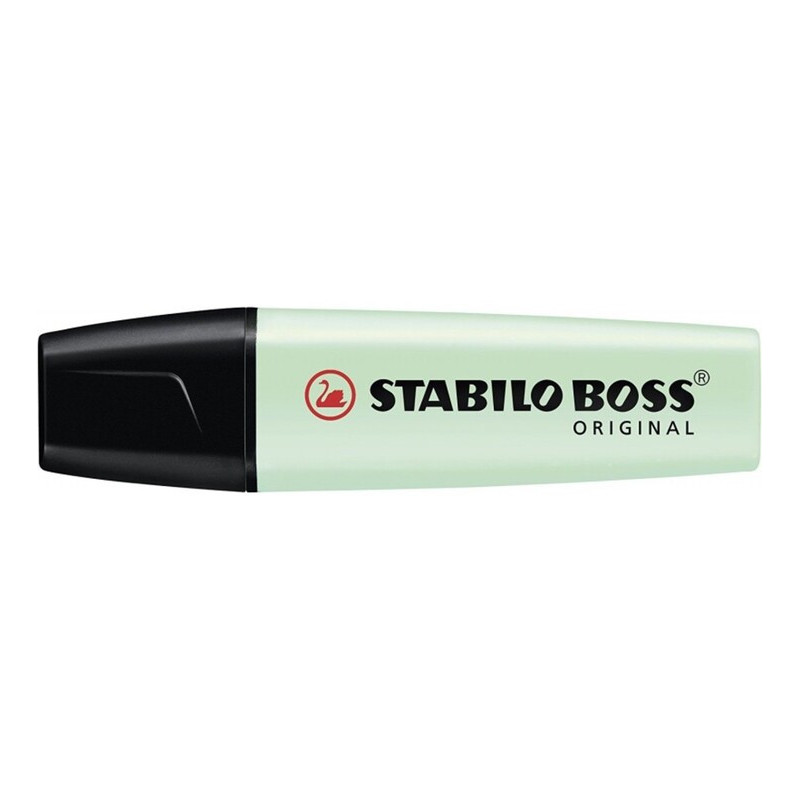 MARCD.FLUOR STABILO BOSS PASTEL PIZCA DE MENTA C/10U 70/116