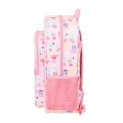 MOCHILA INFANTIL ADAPTABLE PEPPA PIG "HAVING FUN" 612272185 34*26 SAFTA22