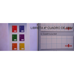 LIBRETA ESCOLOFI 4º 32H CUADROS 8*8  131 0954
