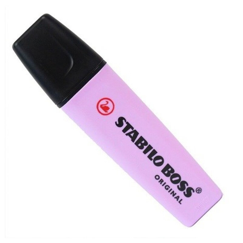 MARCD.FLUOR STABILO BOSS PASTEL BRISA VIOLETA C/10U 70/155
