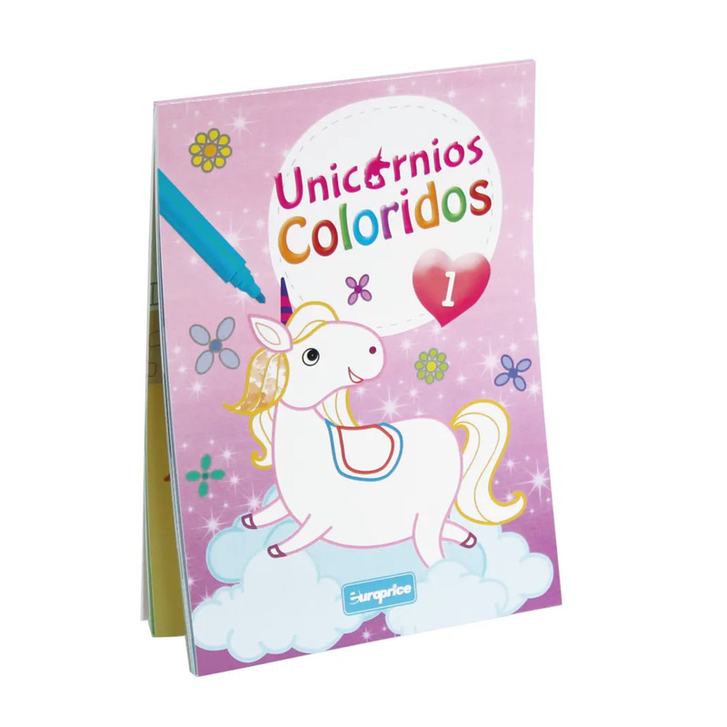CUADERNO PINTACOLOR EUROPRICE UNICORNIOS COLORIDOS 2 MOD PI7523