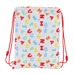 SACO PLANO JUNIOR FACIL LIMPIEZA SAFTA PREESCOLAR "ALPHABET" 612287855 34*26 SAFTA22