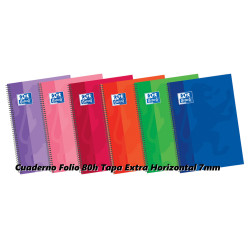 CUADERNO ENRI OXFORD SCHOOL TAPA EXTRA FOLIO 80H HORIZONTAL 100430163