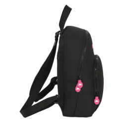MINI MOCHILA KAPPA "BLACK AND PINK" SAFTA23 ENERO 612305846
